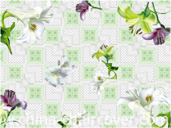 2016 Hot Sale high Quality PVC Printed Transparent Tablecloth